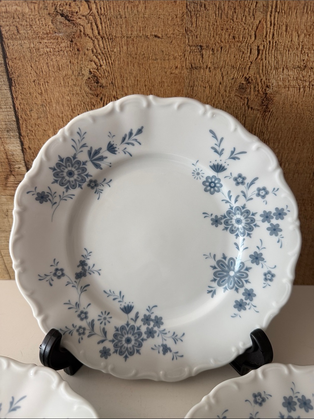 Seltmann Weiden Christina Bavarian Blue 6” Bread Dessert Plates Set of 6